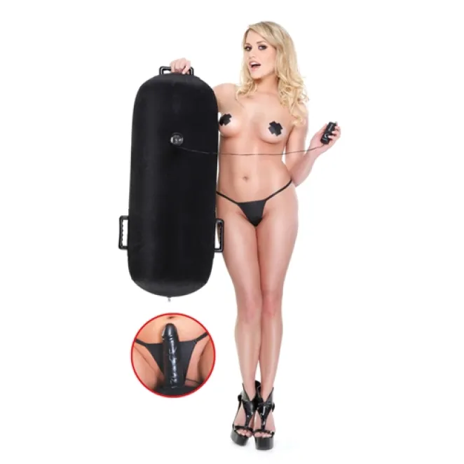 Inflatable Luv Log with 5 in. Vibrating Dildo