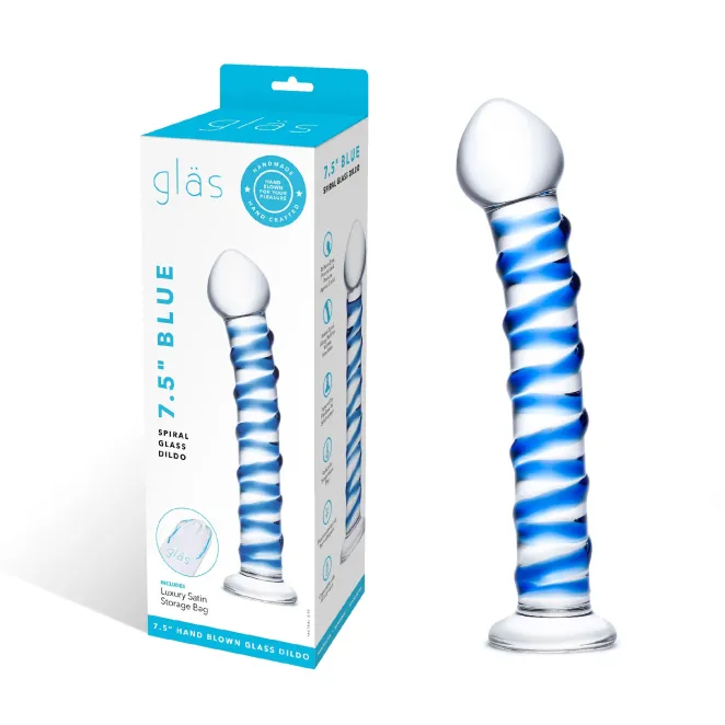 Gläs Spiral G-Spot Sensual Glass Dildo