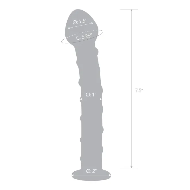 Gläs Spiral G-Spot Sensual Glass Dildo