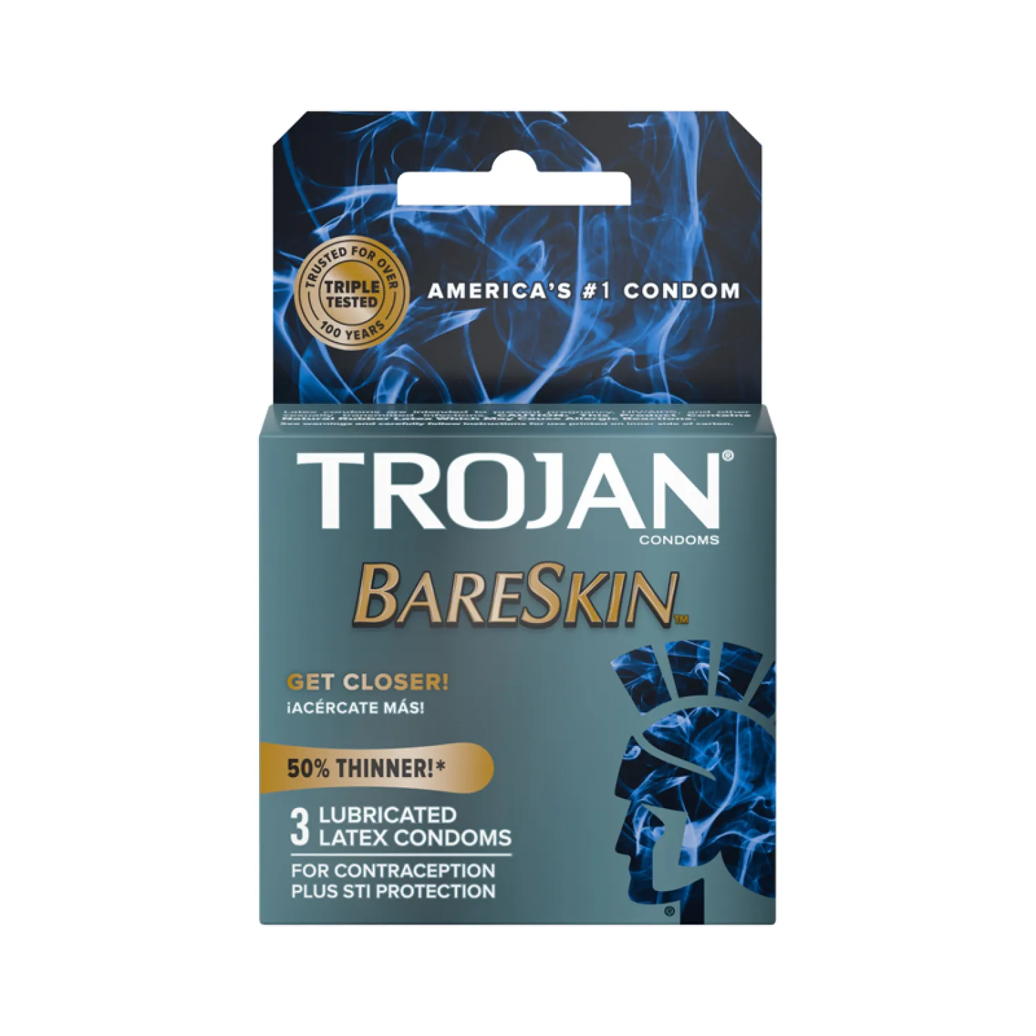 Trojan BareSkin Thinner Latex Condoms 3-Pack