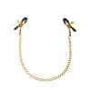 Gold Adjustable Nipple Clamps with Chain Gold Adjustable Nipple Clamps with Chain