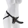 Gold & Black Designer Strap-On Harness with 7 in. Dildo Gold & Black Designer Strap-On Harness with 7 in. Dildo