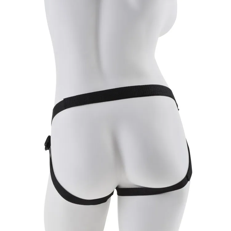 Gold & Black Designer Strap-On Harness with 7 in. Dildo Gold & Black Designer Strap-On Harness with 7 in. Dildo