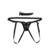 Gold & Black Designer Strap-On Harness with 7 in. Dildo Gold & Black Designer Strap-On Harness with 7 in. Dildo
