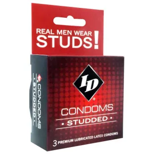 ID Studded Condom 3-Pack