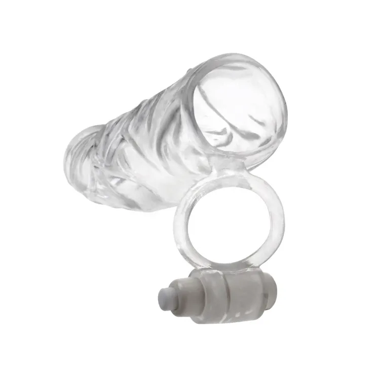X-tensions Vibrating Super Sleeve 1 in. Extension with Ball Strap Clear X-tensions Vibrating Super Sleeve 1 in. Extension with Ball Strap Clear