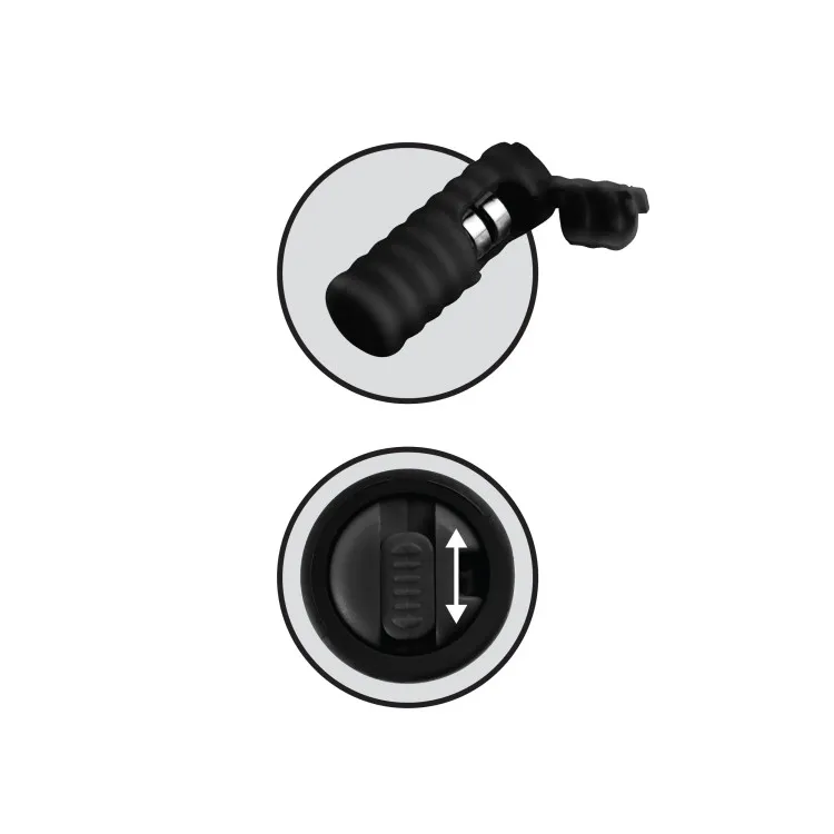 Vibrating Silicone Nipple Lassos Black Vibrating Silicone Nipple Lassos Black
