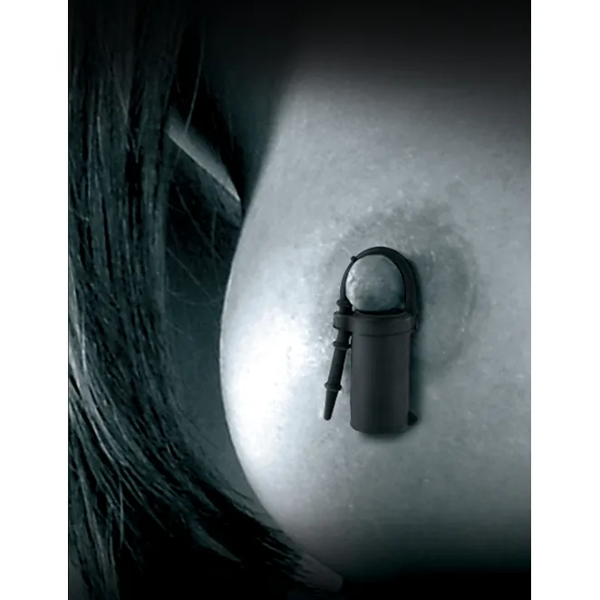 Vibrating Silicone Nipple Teazers Black