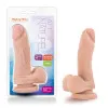 5.75 in. Posable Dual Density Dildo with Balls Beige 5.75 in. Posable Dual Density Dildo with Balls Beige