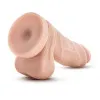 5.75 in. Posable Dual Density Dildo with Balls Beige 5.75 in. Posable Dual Density Dildo with Balls Beige