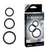 Fantasy C-Ringz Silicone Cock Ring Set Black (3-Piece)