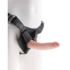King Cock Strap-On Harness Kit with Ultra Realistic 7 Inch Dildo Beige