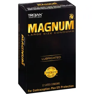 Trojan Magnum Larger Size Condoms 12-Pack