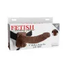 Hollow Strap-On 9 in. with Balls Brown Hollow Strap-On 9 in. with Balls Brown