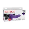 Hollow Vibrating Strap-On Realistic 7 in. with Balls Purple Hollow Vibrating Strap-On Realistic 7 in. with Balls Purple