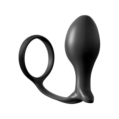 Anal Fantasy Collection Silicone Ass-Gasm Cock Ring Advanced Butt Plug
