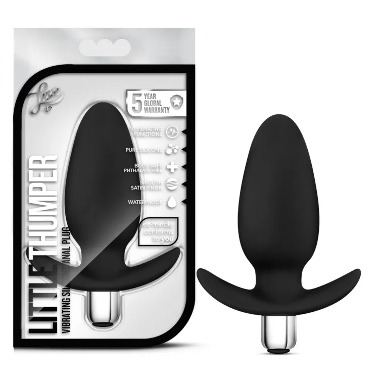 Anal Vibrating Silicone Butt Plug Black Anal Vibrating Silicone Butt Plug Black