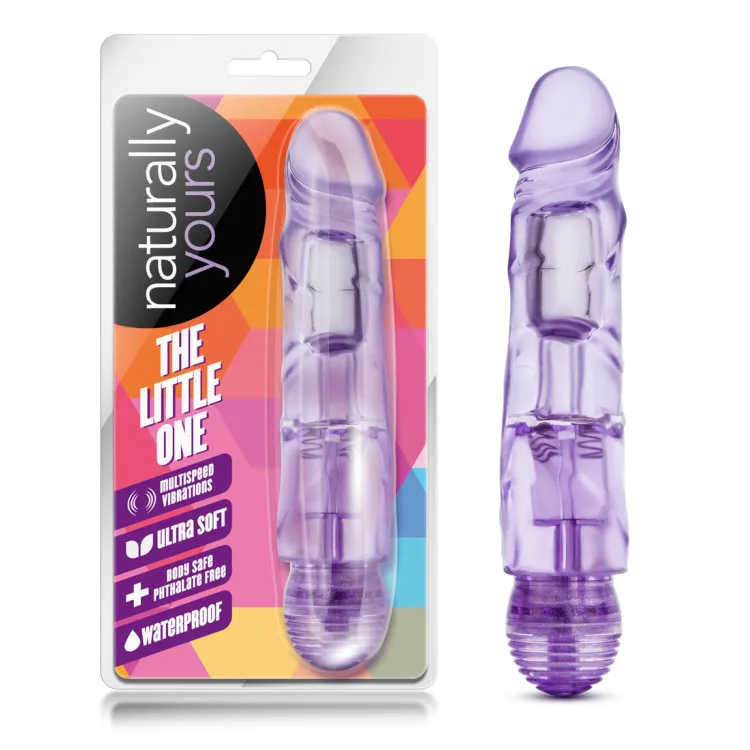 6.7 in. Realistic Vibrating Dildo Purple