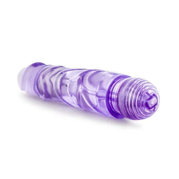 6.7 in. Realistic Vibrating Dildo Purple