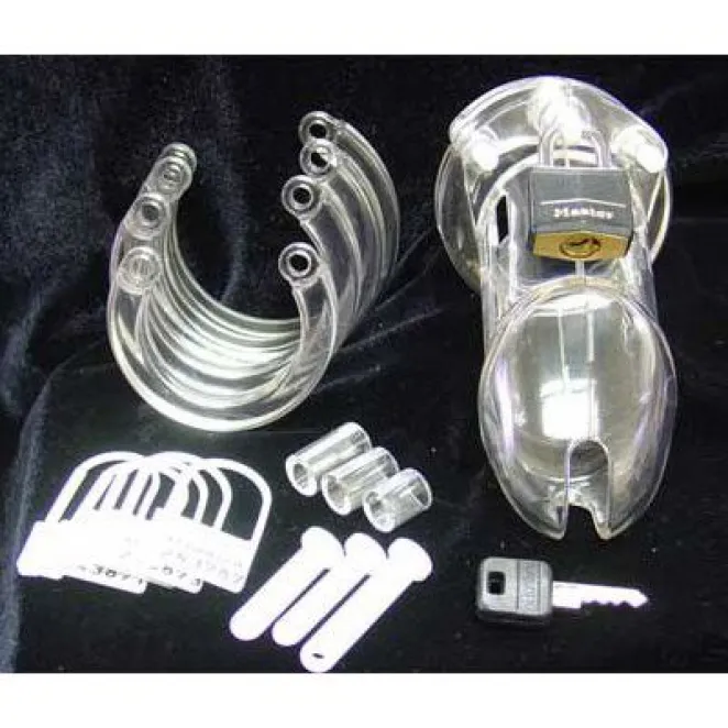 CB-6000S Polycarbonate Male Chastity Cage