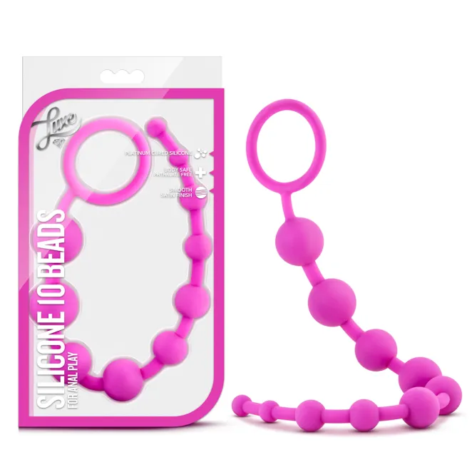 Anal Luxe Silicone 10 Anal Beads
