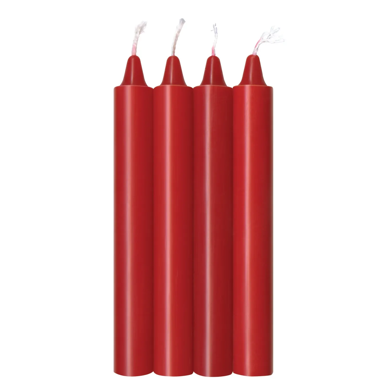 The 9's Make Me Melt Sensual Warm-Drip Candles 4-Pc Red Hot