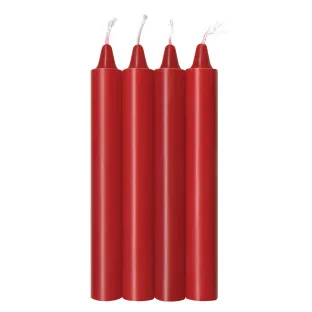 The 9's Make Me Melt Sensual Warm-Drip Candles 4-Pc Red Hot