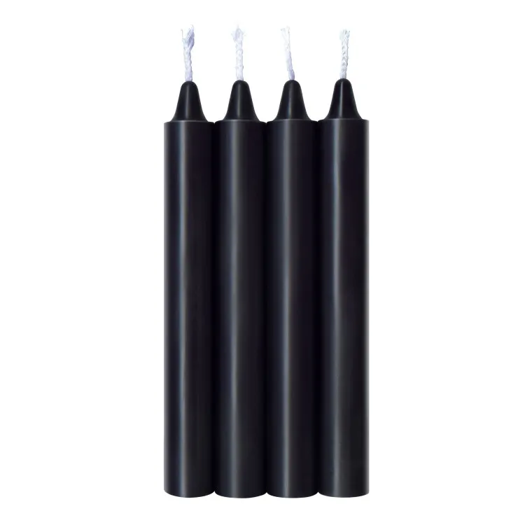 The 9's Make Me Melt Sensual Warm-Drip Candles 4-Pc Jet Black The 9's Make Me Melt Sensual Warm-Drip Candles 4-Pc Jet Black