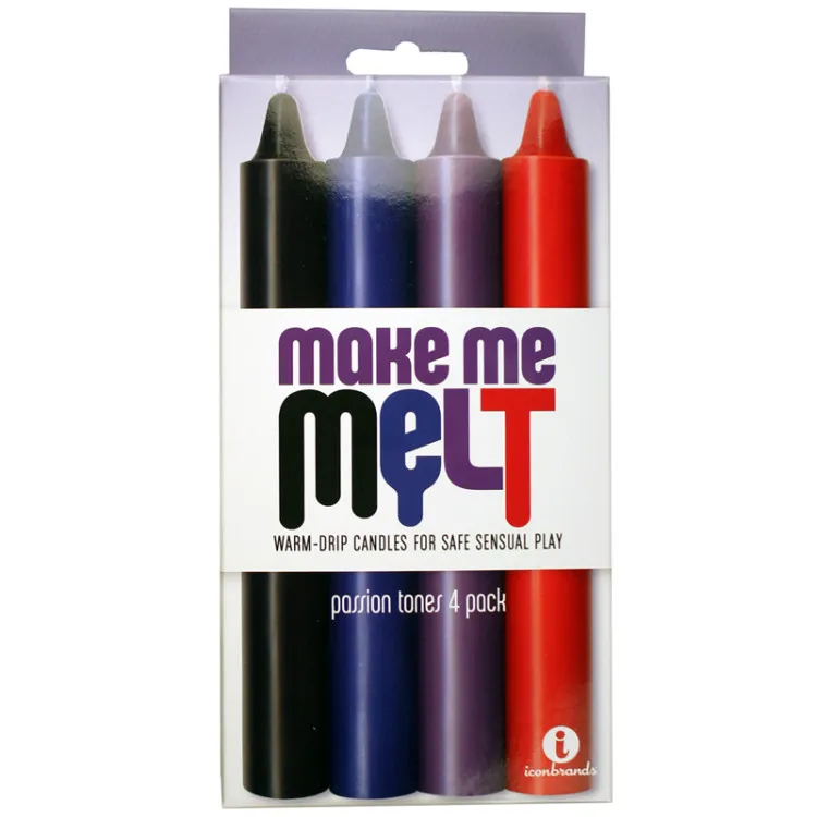The 9's Make Me Melt Sensual Warm-Drip Candles 4-Pc Passion Tones The 9's Make Me Melt Sensual Warm-Drip Candles 4-Pc Passion Tones