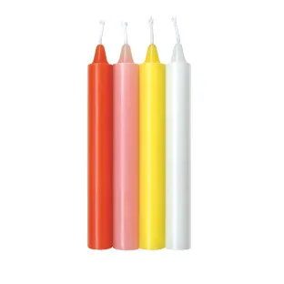 The 9's Make Me Melt Sensual Warm-Drip Candles 4-Pc Pastel