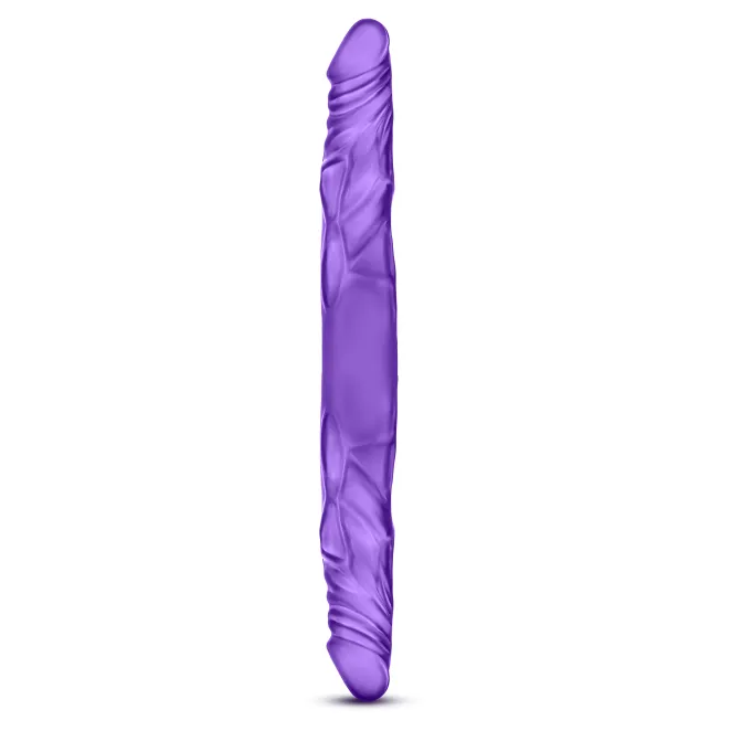 14 Inch B Yours Double Ended Dildo Purple