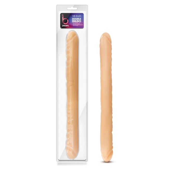 18 Inch Double Ended Dildo Beige