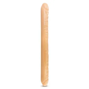 18 in. Double Dildo Beige
