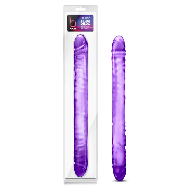 18 Inch Double Ended Dildo Purple