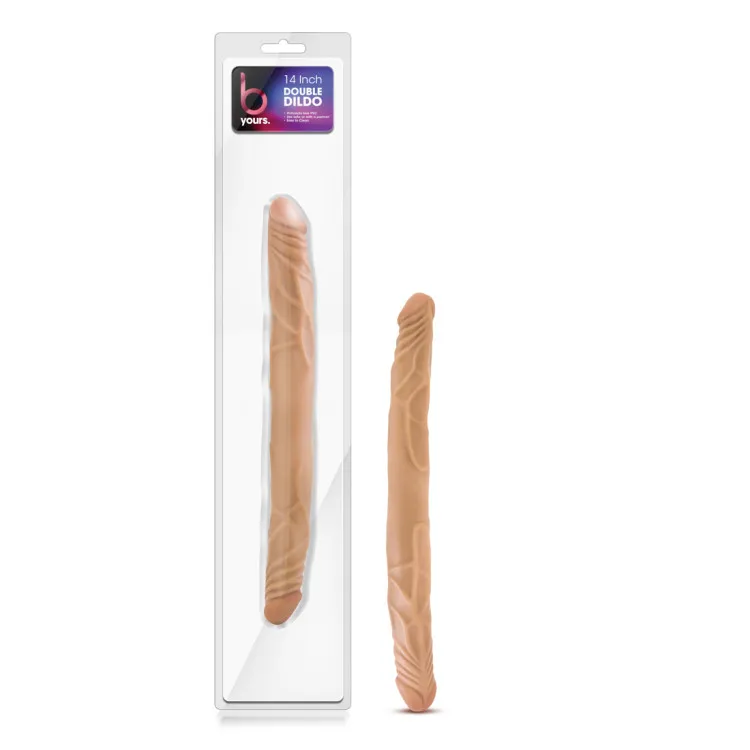 14 in. Double Dildo Tan 14 in. Double Dildo Tan