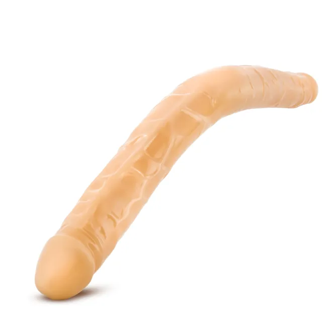 16 Inch Double Ended Dildo Beige