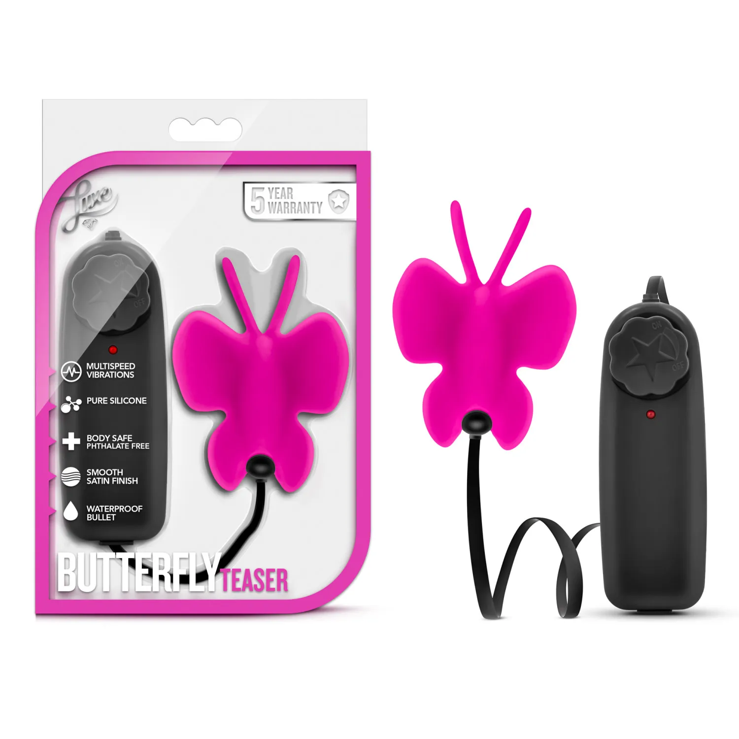 Butterfly Teaser Silicone Mini Vibrator with Remote