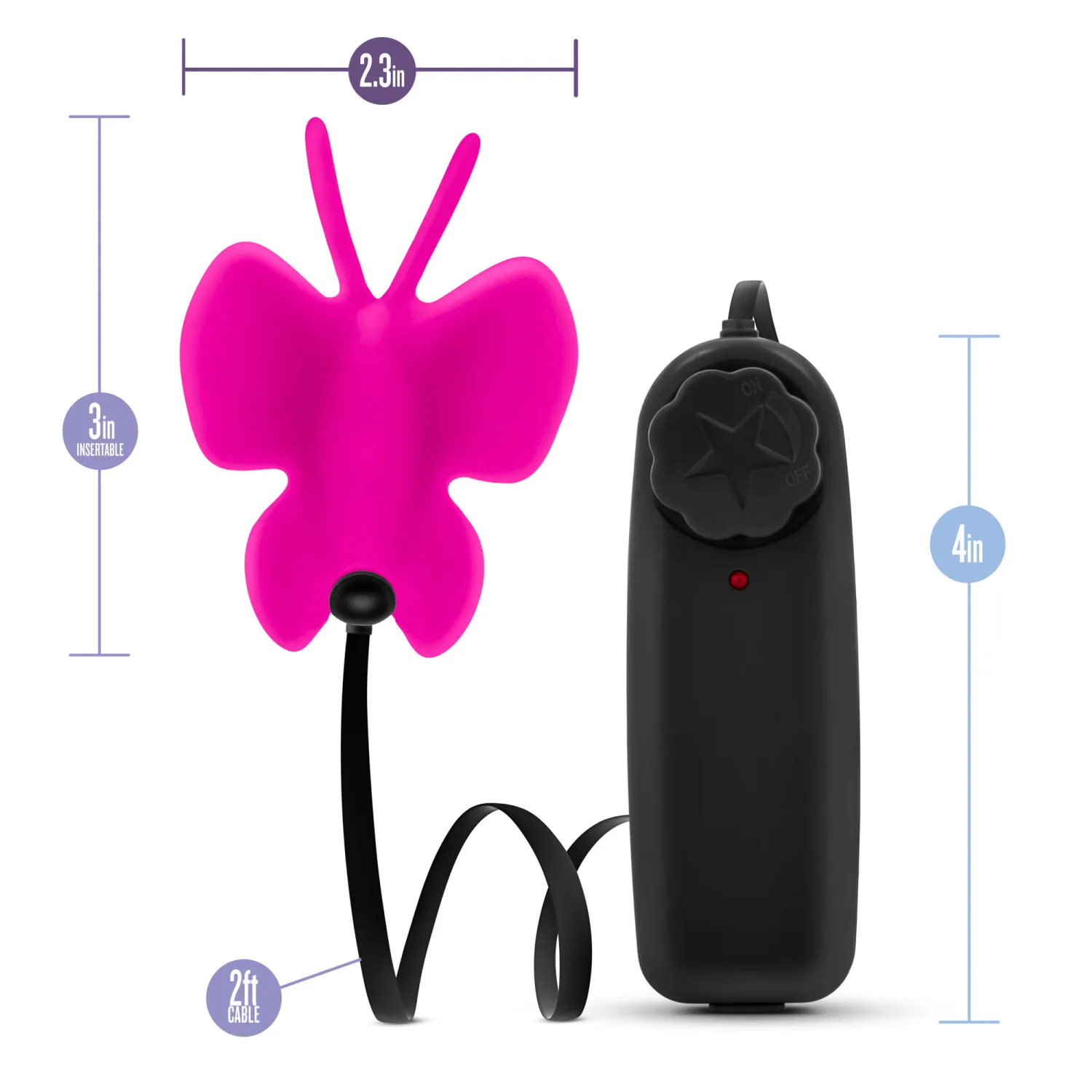 Butterfly Teaser Silicone Mini Vibrator with Remote