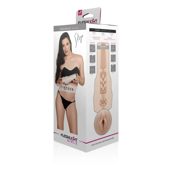Fleshlight Stoya Destroya texture realistic vagina male masturbator