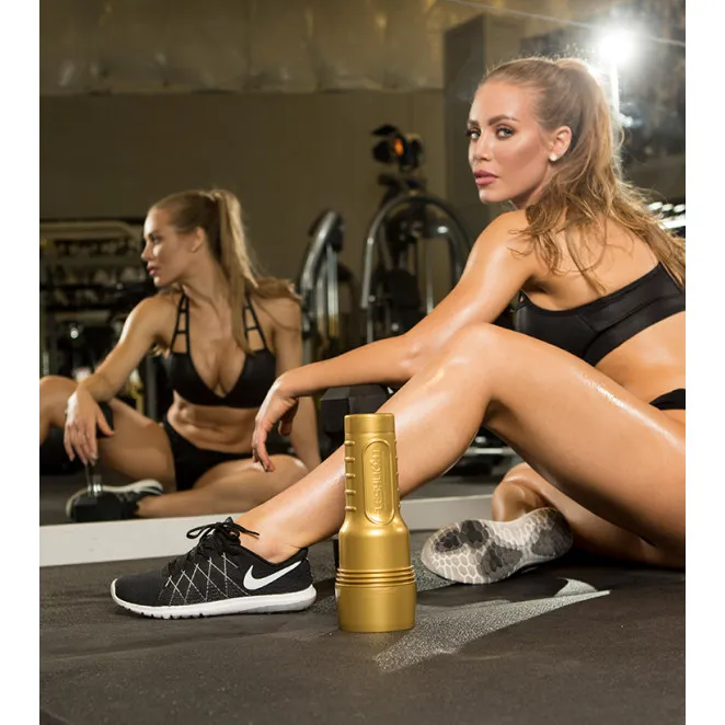 Fleshlight Pink Lady Stamina Training Unit realistic vagina male masturbator gold case