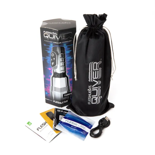 Fleshlight Pink Quiver rechargeable vibrating male stroker