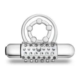 Vibrating Clitifier Cock Ring with Ball Strap