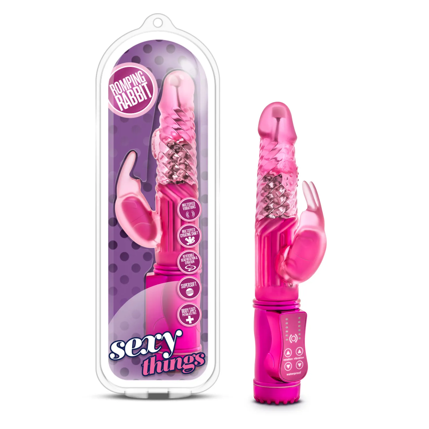 9 in. Romping 32-Function Rotating Rabbit Vibrator