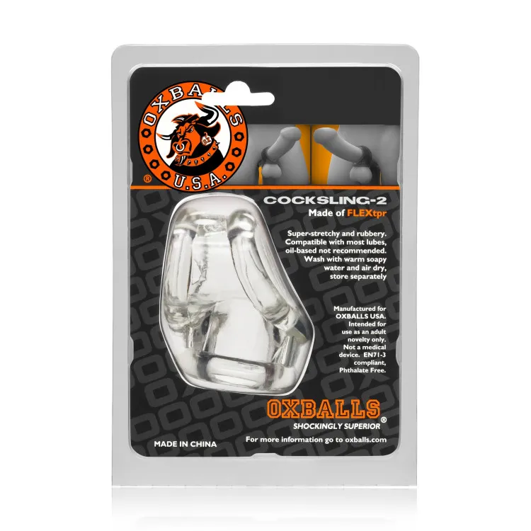 OxBalls Cocksling-2 Cocksling - Clear OxBalls Cocksling-2 Cocksling - Clear