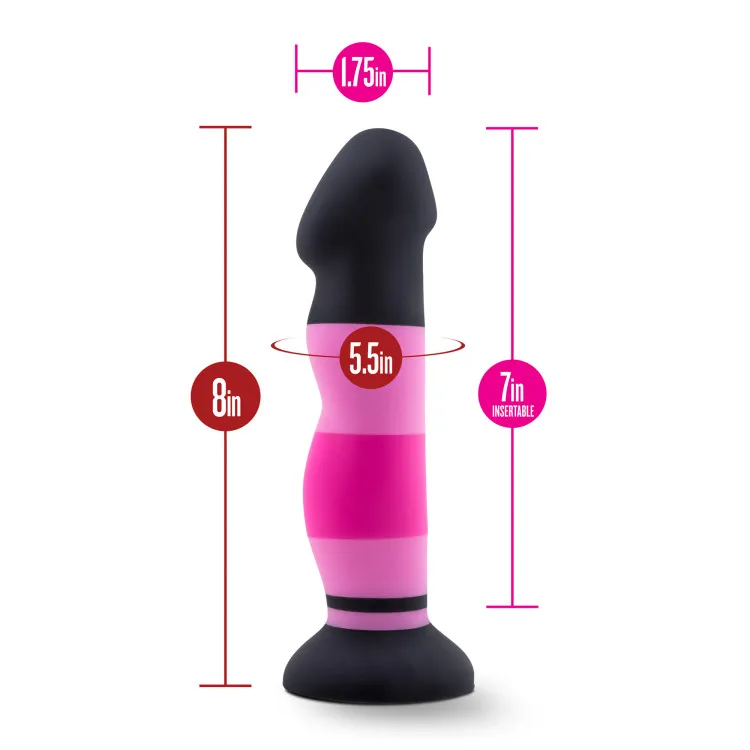 8 in. Silicone Dildo Sexy in Pink 8 in. Silicone Dildo Sexy in Pink