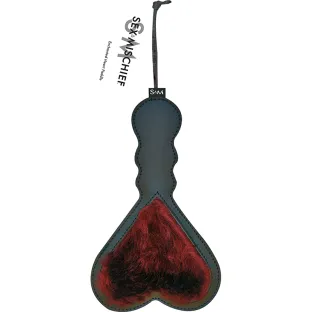 Enchanted Heart Paddle Dual-Sided Burgundy