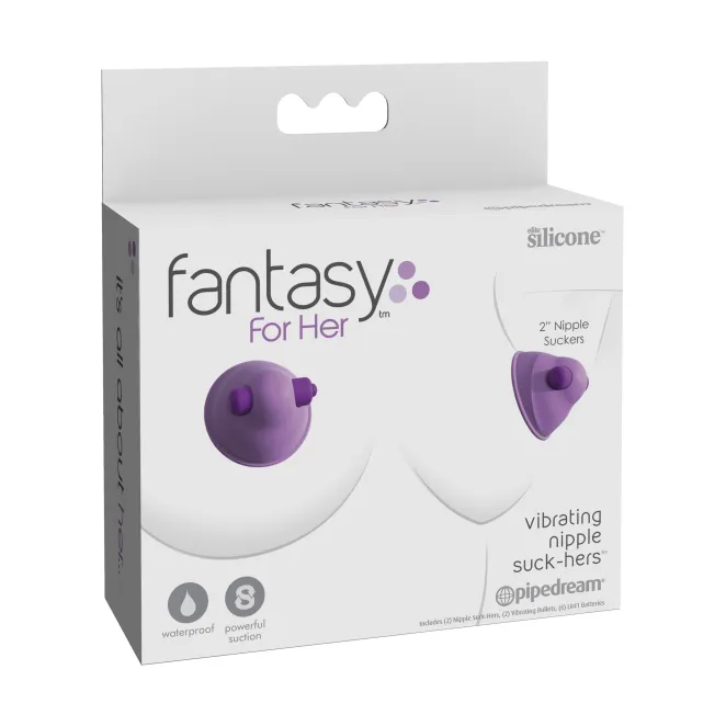 Her Silicone Vibrating Nipple Suck-Hers Purple