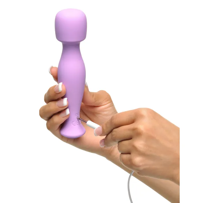 Body Massage-Her Silicone Wand Vibrator Purple