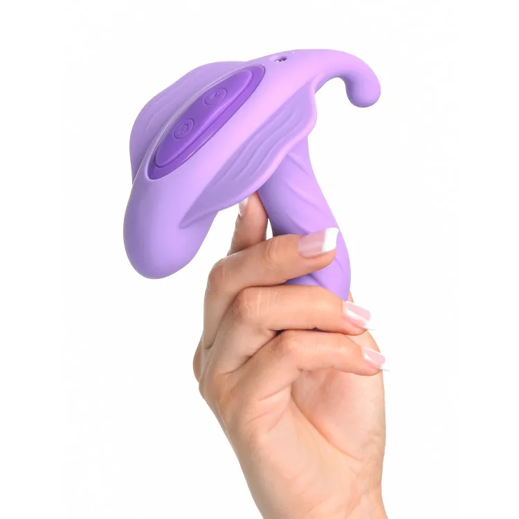 G-Spot Stimulate-Her Remote-Controlled Silicone Dual Stimulator Purple G-Spot Stimulate-Her Remote-Controlled Silicone Dual Stimulator Purple