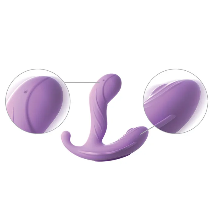 G-Spot Stimulate-Her Remote-Controlled Silicone Dual Stimulator Purple G-Spot Stimulate-Her Remote-Controlled Silicone Dual Stimulator Purple